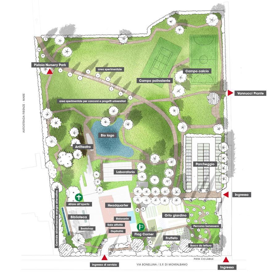 Pistoia Nursery Campus - Agriturismo In Citta ภายนอก รูปภาพ